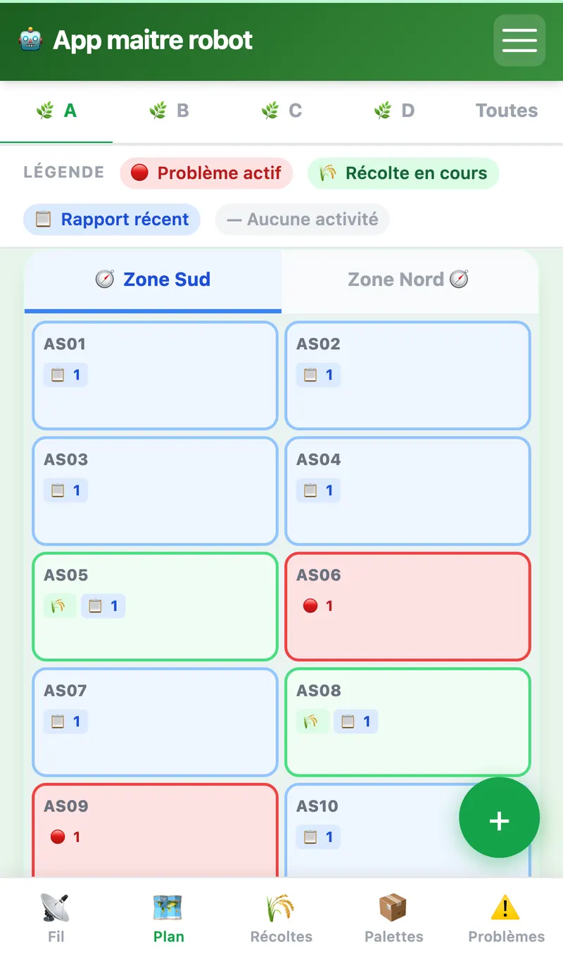 Maître Robot · Plan serres